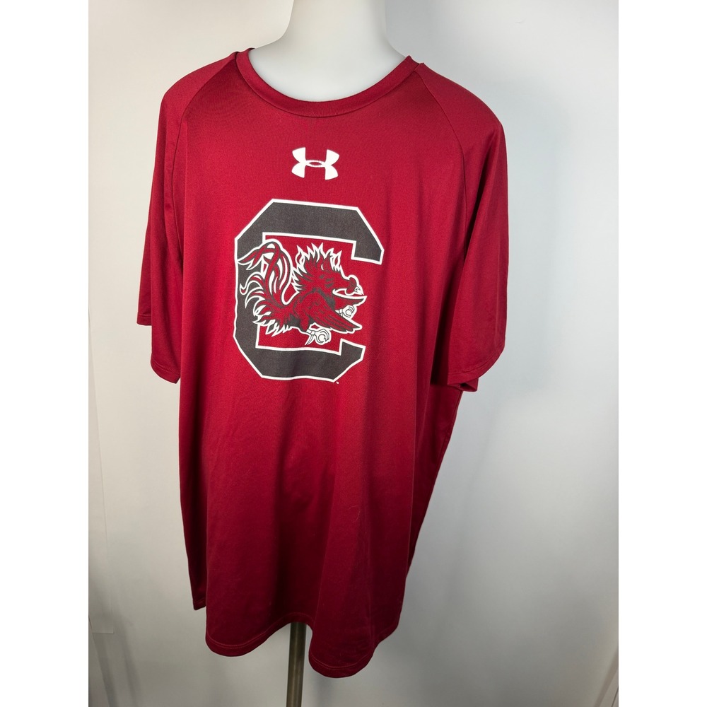 Under Armour South Carolina Gamecocks Tech Tee Mens XL Red Short Sleeve Shirt